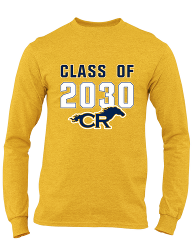 Cypress Ranch Mustangs Class of 2030 Men's LS T-Shirt