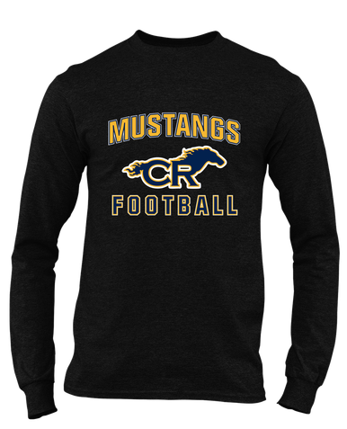 Cypress Ranch Mustangs Football #1 Men's LS T-Shirt