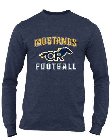 Cypress Ranch Mustangs Football #1 Men's Premium LS T-Shirt