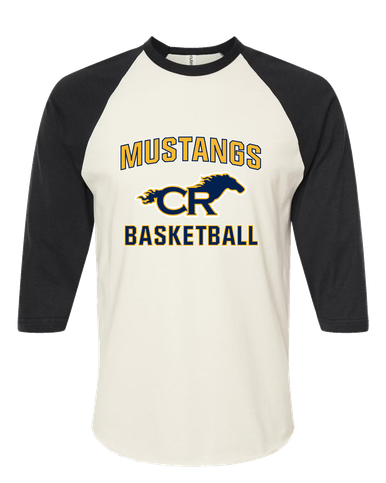 Cypress Ranch Mustangs Basketball #1 Women's Baseball T-Shirt