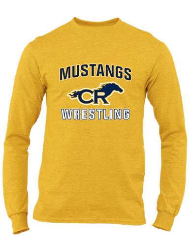 Cypress Ranch Mustangs Wrestling Men's LS T-Shirt