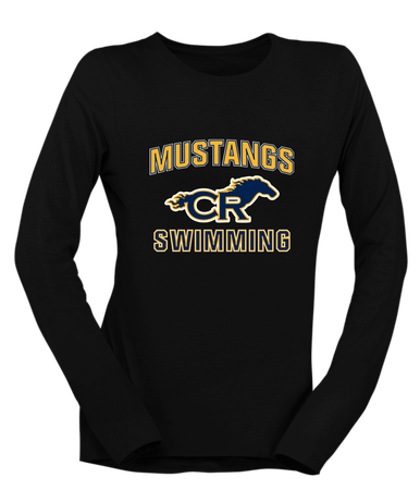 Cypress Ranch Mustangs Swimming Women's LS T-Shirt