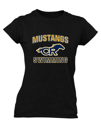 Cypress Ranch Mustangs Swimming Women's Premium SS T-Shirt