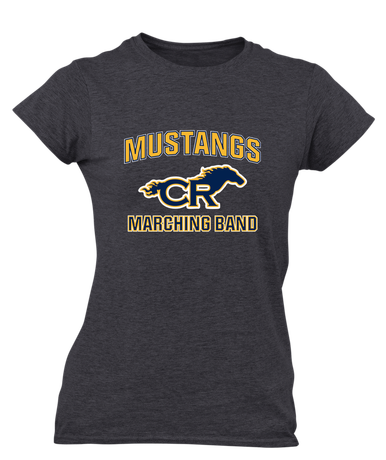 Cypress Ranch Mustangs Marching Band Women's Premium SS T-Shirt
