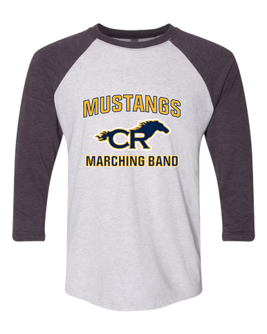 Cypress Ranch Mustangs Marching Band Women's Baseball T-Shirt
