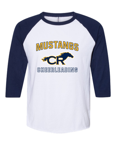 Cypress Ranch Mustangs Cheerleading Women's Baseball T-Shirt