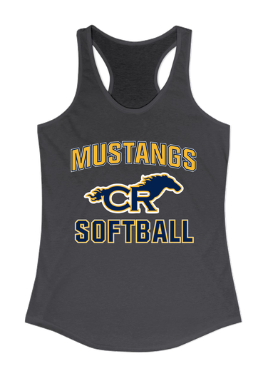 Cypress Ranch Mustangs Softball #1 Women's Tank Top