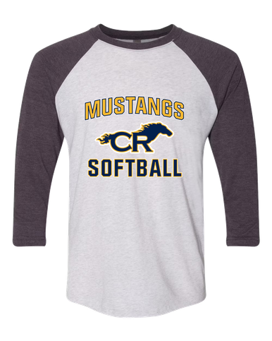 Cypress Ranch Mustangs Softball #1 Women's Baseball T-Shirt