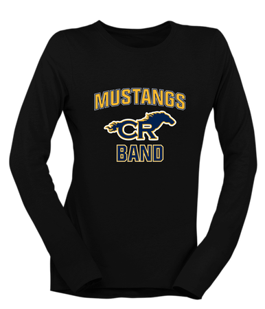 Cypress Ranch Mustangs Band # 1 Women's Premium LS T-Shirt