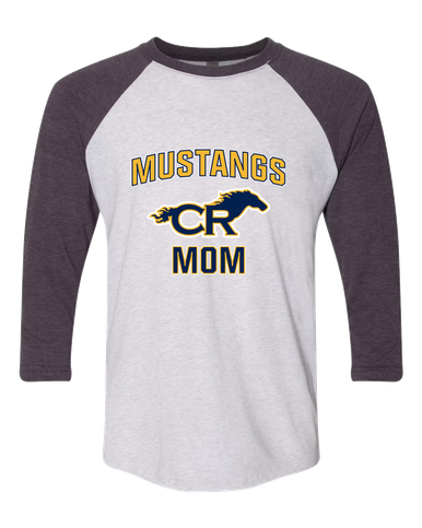 Cypress Ranch Mustangs Mom Women's Baseball T-Shirt