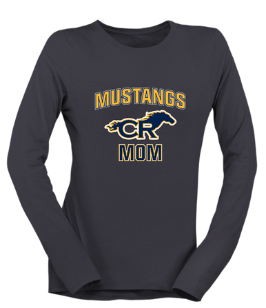 Cypress Ranch Mustangs Mom Women's Premium LS T-Shirt