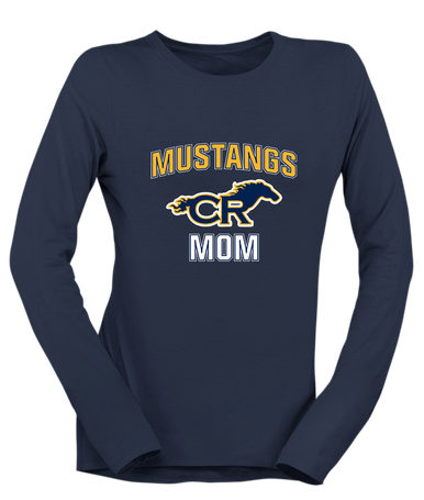 Cypress Ranch Mustangs Mom Women's LS T-Shirt