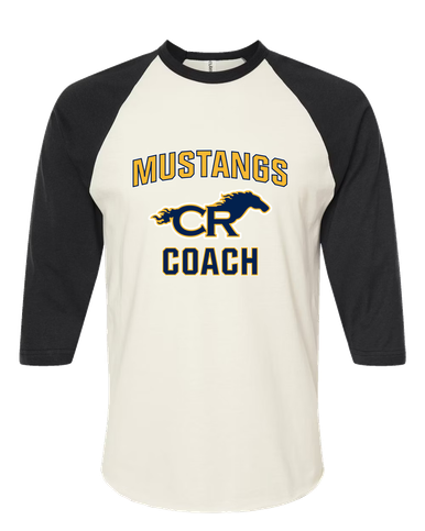 Cypress Ranch Mustangs Coach Women's Baseball T-Shirt