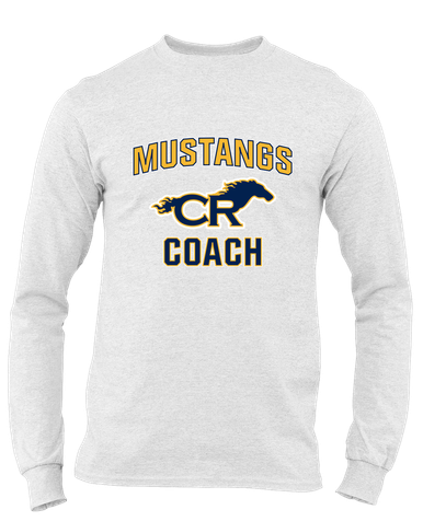 Cypress Ranch Mustangs Coach Men's LS T-Shirt