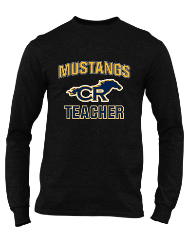 Cypress Ranch Mustangs Teacher Men's Premium LS T-Shirt