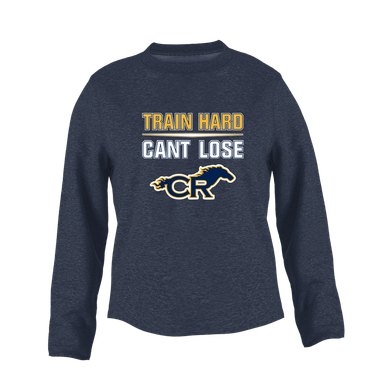 Cypress Ranch Mustangs Train Hard, Can't Lose Women's Sweatshirt