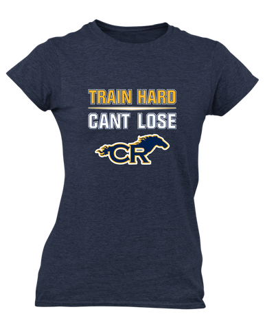 Cypress Ranch Mustangs Train Hard, Can't Lose Women's Premium SS T-Shirt