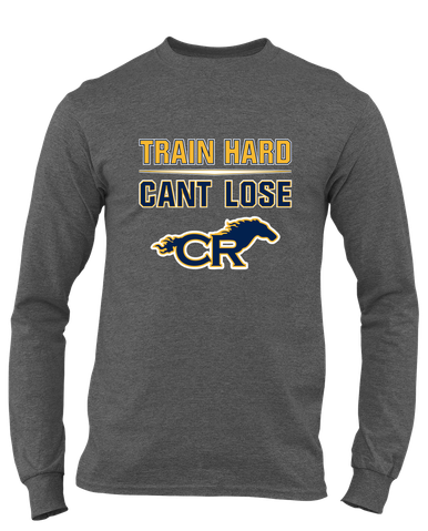 Cypress Ranch Mustangs Train Hard, Can't Lose Men's LS T-Shirt