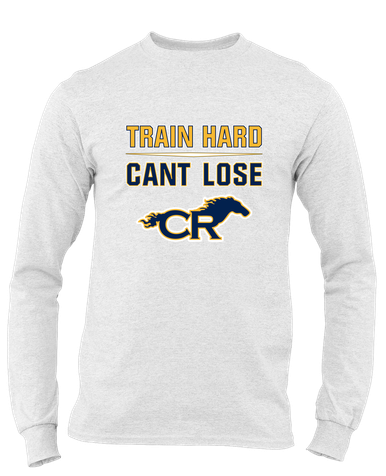 Cypress Ranch Mustangs Train Hard, Can't Lose Men's Premium LS T-Shirt