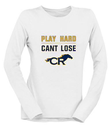 Cypress Ranch Mustangs Play Hard, Can't Lose Women's Premium LS T-Shirt
