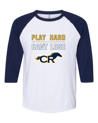Cypress Ranch Mustangs Play Hard, Can't Lose Men's Baseball T-Shirt