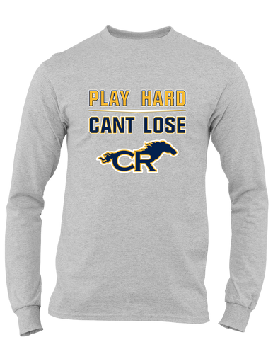 Cypress Ranch Mustangs Play Hard, Can't Lose Men's LS T-Shirt
