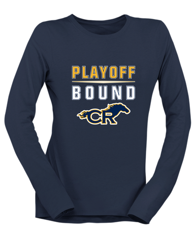 Cypress Ranch Mustangs Playoff Bound Women's Premium LS T-Shirt