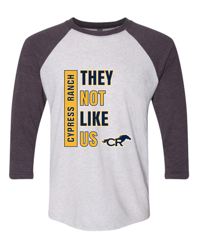 Cypress Ranch Mustangs They Not Like Us #1 Men's Baseball T-Shirt