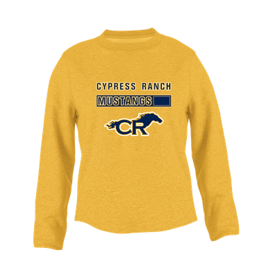 Cypress Ranch Mustangs Mascot #7 Women's Sweatshirt
