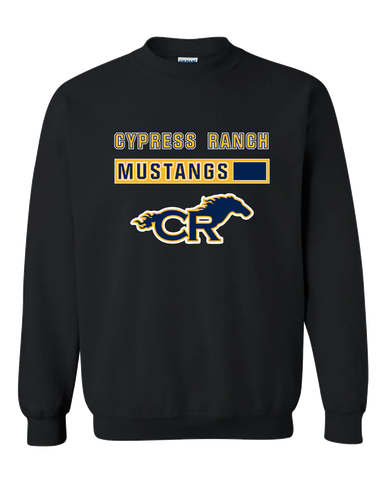 Cypress Ranch Mustangs Mascot #7 Men's Sweatshirt