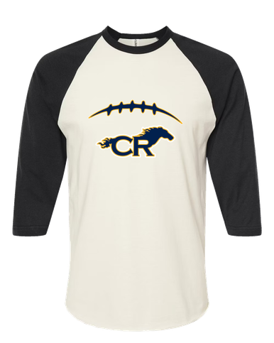 Cypress Ranch Mustangs Football #2 Women's Baseball T-Shirt