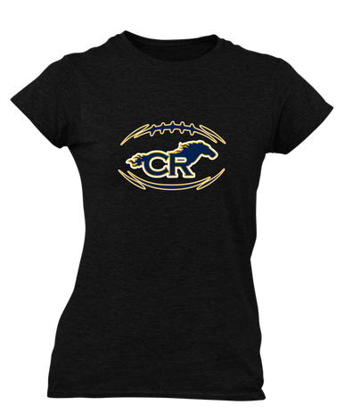 Cypress Ranch Mustangs Football #3 Women's SS T-Shirt