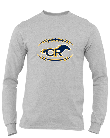 Cypress Ranch Mustangs Football #3 Men's LS T-Shirt