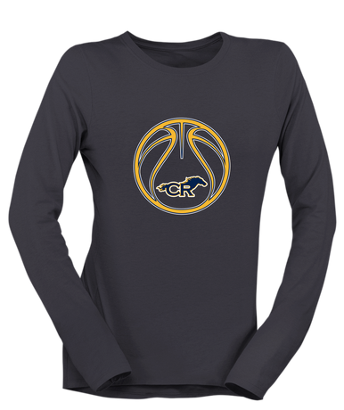 Cypress Ranch Mustangs Basketball #2 Women's LS T-Shirt