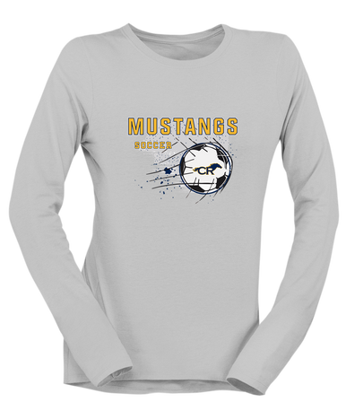 Cypress Ranch Mustangs Soccer #2 Women's LS T-Shirt