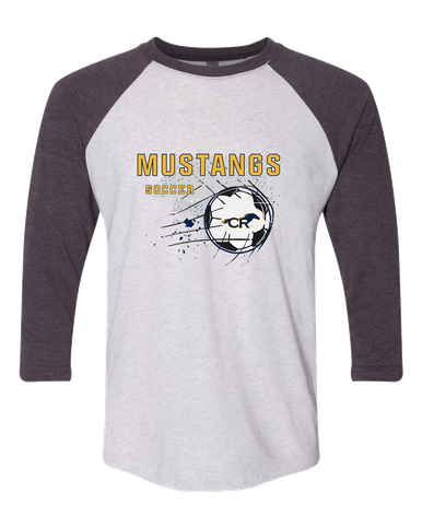 Cypress Ranch Mustangs Soccer #2 Women's Baseball T-Shirt