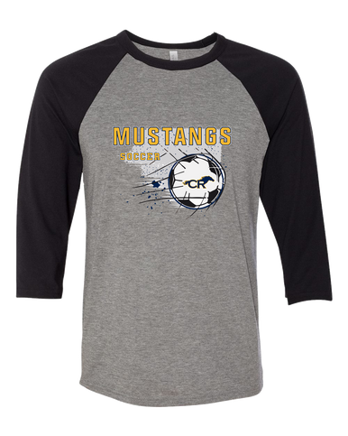 Cypress Ranch Mustangs Soccer #2 Men's Baseball T-Shirt