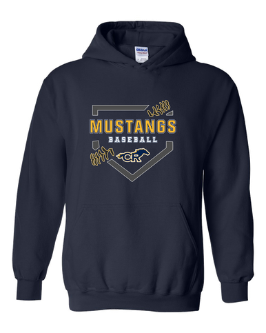 Cypress Ranch Mustangs Baseball #2 Men's Hoodie