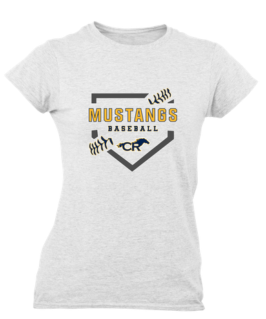 Cypress Ranch Mustangs Baseball #2 Women's Premium SS T-Shirt