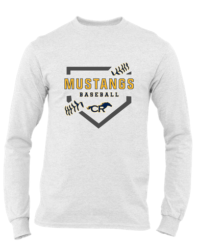 Cypress Ranch Mustangs Baseball #2 Men's Premium LS T-Shirt