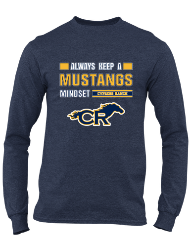 Cypress Ranch Mustangs Mindset Men's Premium LS T-Shirt