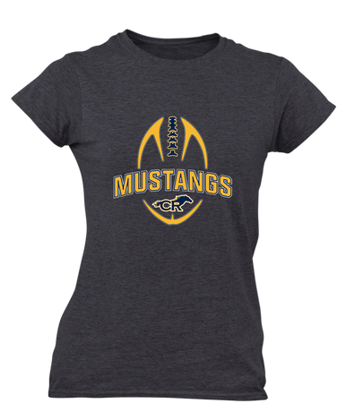 Cypress Ranch Mustangs Football #5 Women's Premium SS T-Shirt