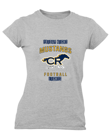 Cypress Ranch Mustangs Football #6 Women's SS T-Shirt