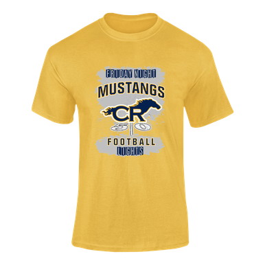 Cypress Ranch Mustangs Football #6 Men's Premium SS T-Shirt