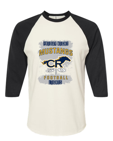 Cypress Ranch Mustangs Football #6 Men's Baseball T-Shirt