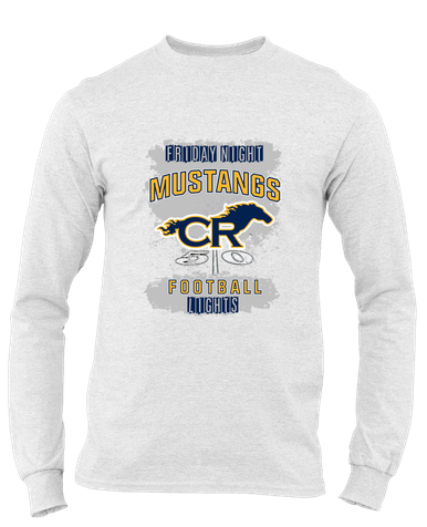 Cypress Ranch Mustangs Football #6 Men's Premium LS T-Shirt