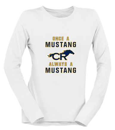 Cypress Ranch Mustangs Once A Women's LS T-Shirt