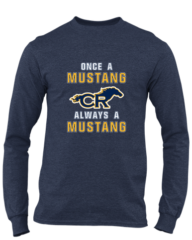 Cypress Ranch Mustangs Once A Men's LS T-Shirt