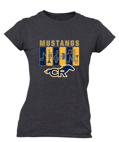 Cypress Ranch Mustangs Band # 2 Women's SS T-Shirt