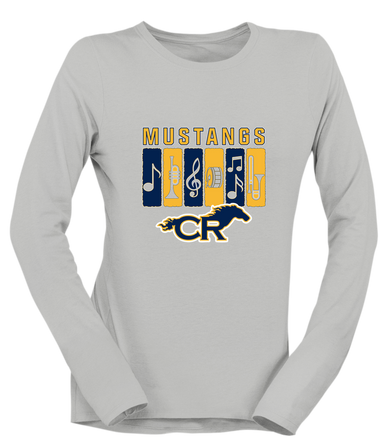 Cypress Ranch Mustangs Band # 2 Women's Premium LS T-Shirt